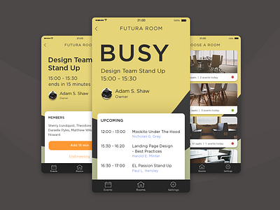 Room Booking App app application booking event mobile room ui ux