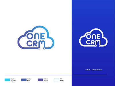 ONE CRM Logo Design design logo logo design logomark