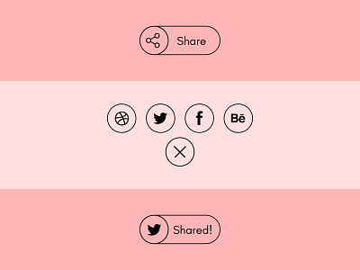 Daily UI #010 - Social Share app app design design share share button shared shares social social app social media social network ui ux