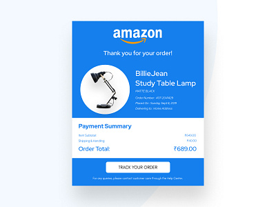 Daily UI #017 : Email Receipt daily ui dailyui design email email receipt ui uidesign ux web design