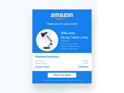 Daily UI #017 : Email Receipt