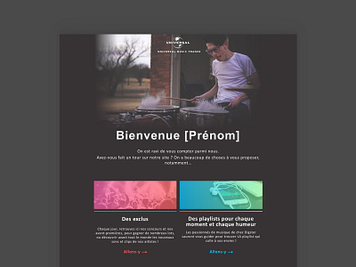 Welcome Email color email mail music newsletter welcome