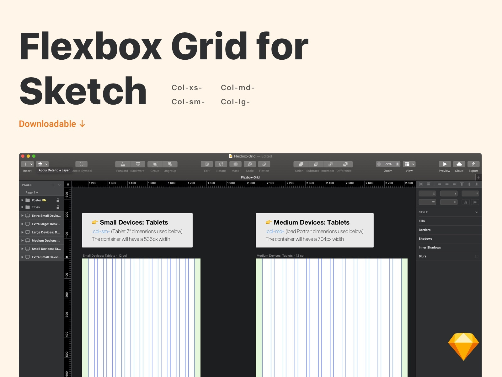 Flexbox Grid [Sketch file] by Thomas Pageot on Dribbble