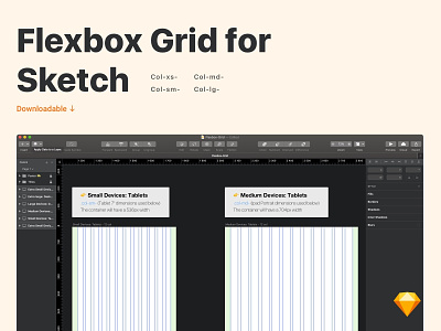 Flexbox Grid [Sketch file] download flexbox flexbox grid free grid ressource ressources sketch