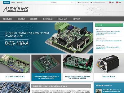 Audiohms - CNC tehnology cnc joomla tehnology web design