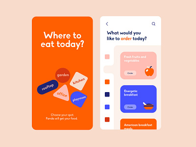 Web App - Delivery App Concept app buenosaires colors delivery eat food fruits home menu mobile navigation search slide ux web
