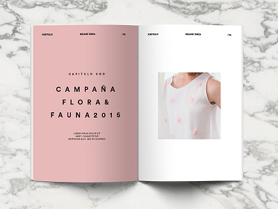 Portfolio Mag circular editorial editorial pink fashion magazine pink type