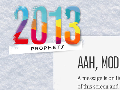 end of year interactive greeting card atrament color photoshop snow typo