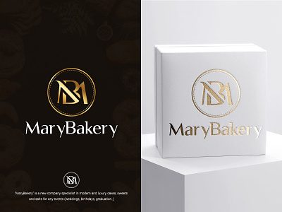 Mary Bakery Branding art bakery logo branding branding design cakes combination logo creative creative art design events illustration lettermark logo logo designer logomark luxury design startup business sweets vector wordmark