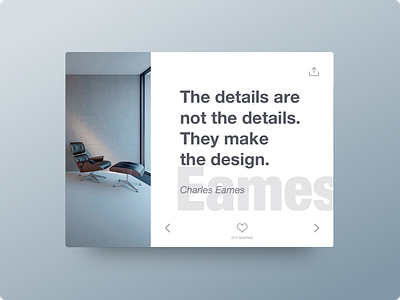 Day 007 - Author Quote 100days card eames interface iphone quote ui