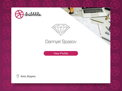 Day 019 - Dribbble Profile Card