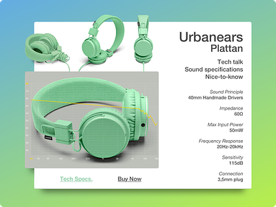 Day 022 - Technical Specifications 100days card interface spec technical ui urbanears