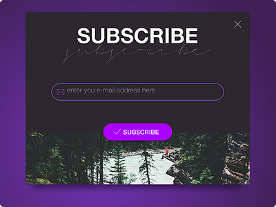 Day 024 - Newsletter Subscription Card 100days card interface newsletter subscribe ui