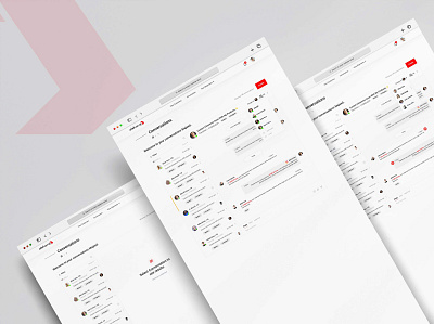 Message conversations design ui