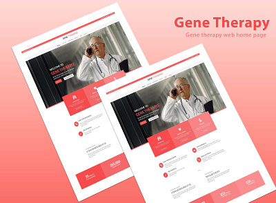 Gene Therapy home page design graphic design ui uiux