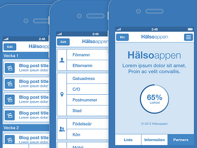 Wireframes app blue blueprint ios iphone mobile wireframe wireframes