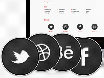 Social Icons behance dribbble facebook ico icon icons social social icons twitter