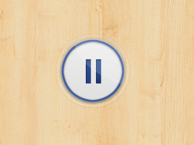 Pause Button blue button interface music pause texture ui