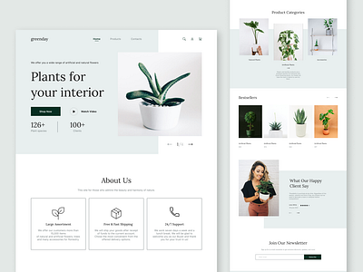 Plants Shop UI Design