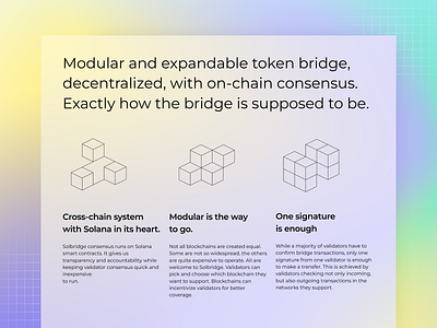 Landing page for crypto project blockchain blockchaine clean design clean ui crypto cryptocurrency design flat minimalism ui