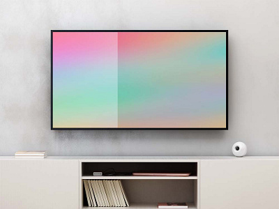 Gradient aurora in tv