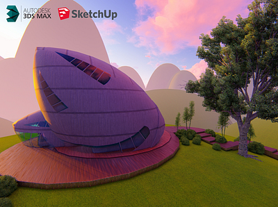 The Snail House 3d villa