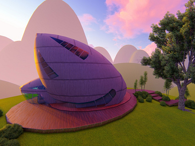 The Snail House 3d villa