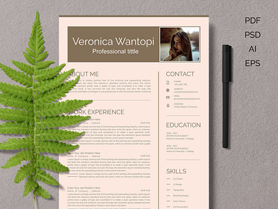 Resume/CV Two Page And Cover Letters