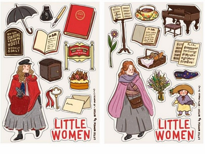 Little Women : Jo and Beth beth march book character fanart greta gerwig illustration jo march little women louisa may alcott movie woman women