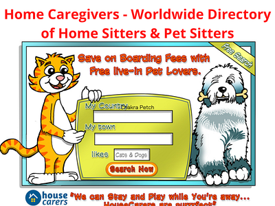 Home Caregivers - Worldwide Directory of Home Sitters & Pet Sitt