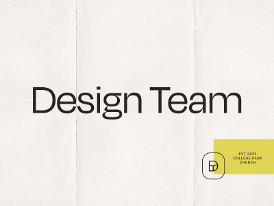 Design Team Logo branding church design logo minimal refined team volunteers