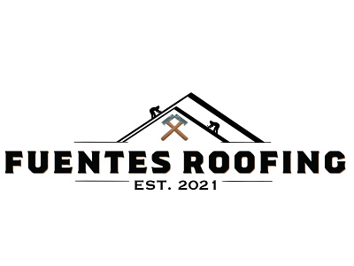 Fuentes Roofing Custom Logo branding graphic design logo