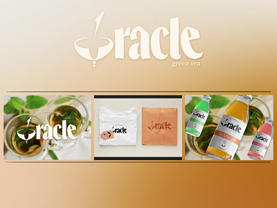 Oracle Green Tea brand concept branding design gluten free graphic design green tea illustration logo organic vegan