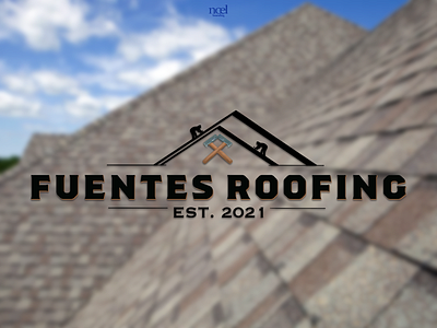 Fuentes Roofing branding graphic design logo ui vector