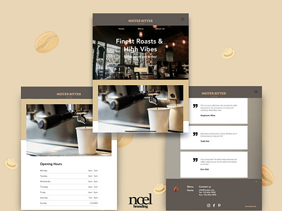 Mister Bitter Coffee Bar Website Design