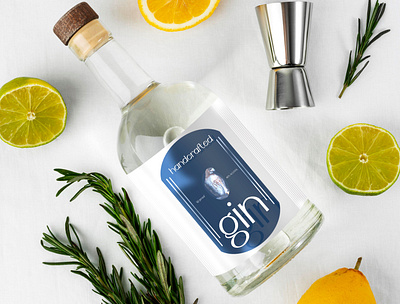 Noel’s Gin Product Label alcohol bottle brand concept branding gin graphic design label product label typography