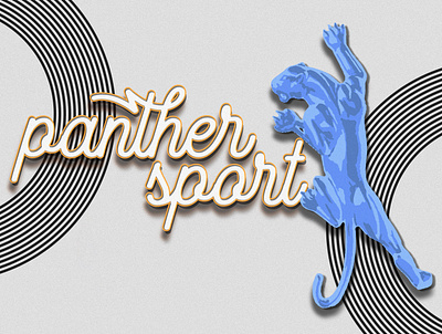 PANTHER SPORT Logo Design brand concept branding fashion graphic design illustration logo sportswear