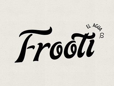 Frooti el agua co. Logo beverage logo branding graphic design logo