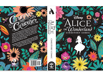 Alice in Wonderland Hard Cover book cover book design graphic design