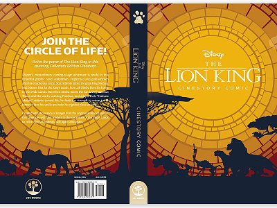 Lionkingcinestory Hc Jacket book design cover design print