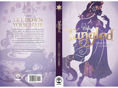 Tangled soft cover comic size book design cover design print