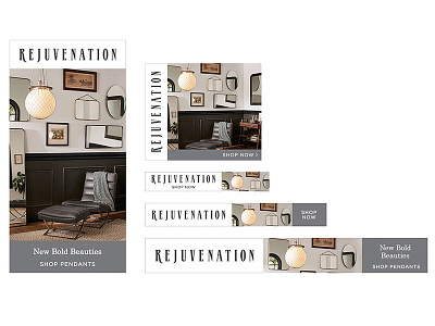Rejuvenation Remarketing Banner Ads corporate design digital design web design