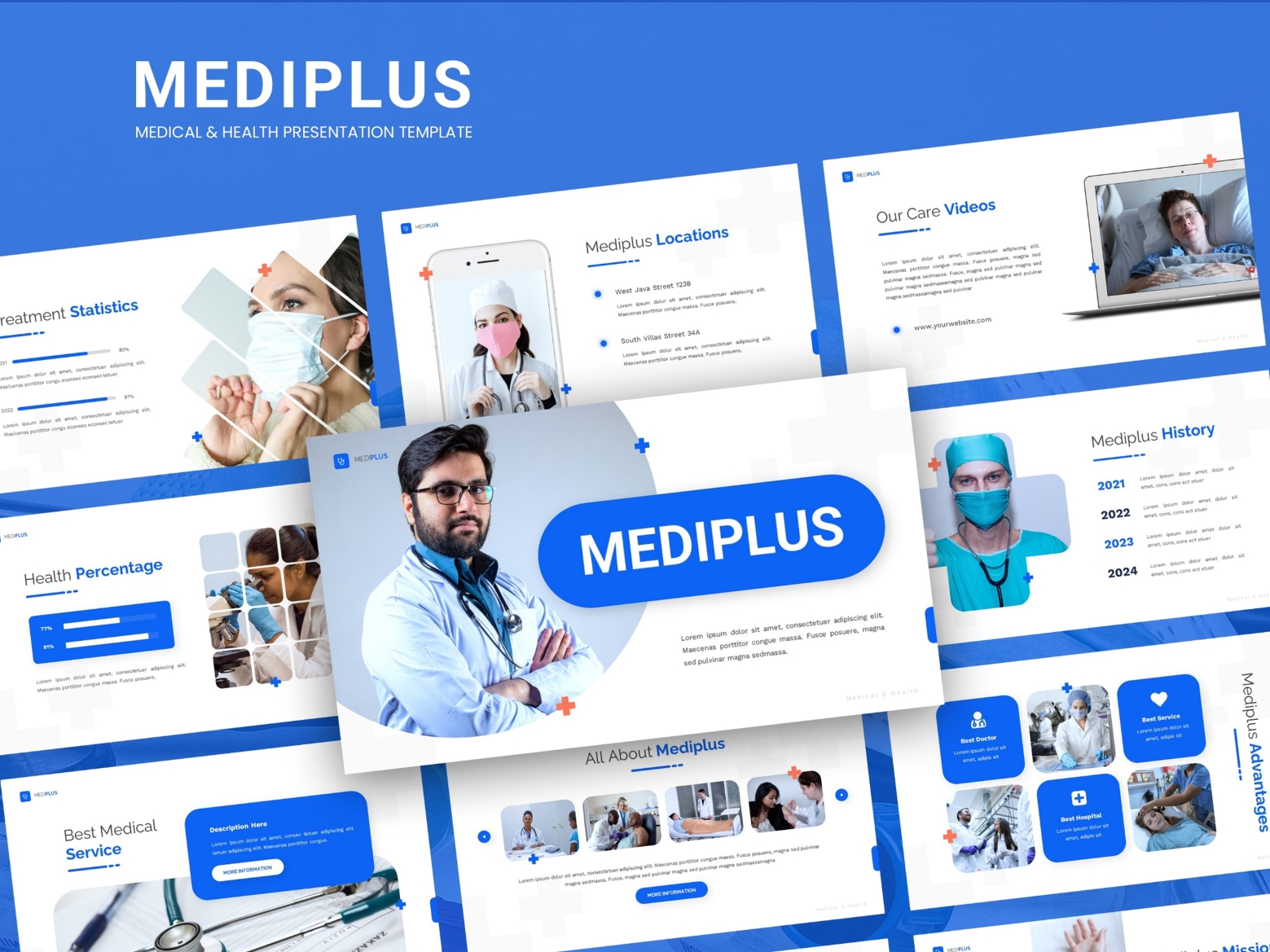 Mediplus – Medical & Health Presentation Template by Pixesia Studio on ...