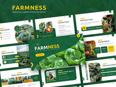 Farmness – Agriculture & Farming Presentation Template design google slides keynote layout design powerpoint ui