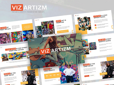 Vizartizm - Pop Art & Graffiti Presentation Template design google slides keynote layout design powerpoint