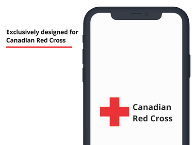 App design for Canadian Red Cross app branding design donation financial fintech flat minimal ui ux