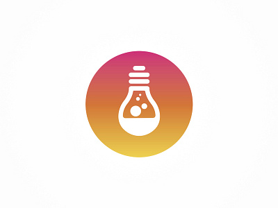 Ideas Business Lab logotype bulb circle flat flat design ideas lab logo logotype round