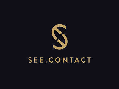 SEE.CONTACT branding contact high end logo luxury s see