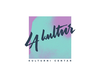 KC La kultur branding colorful lettering logo logotype script type typography