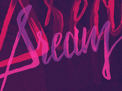 Dream dream experimental typography lettering script type typography